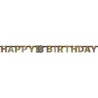 18 år Happy Birthday banner