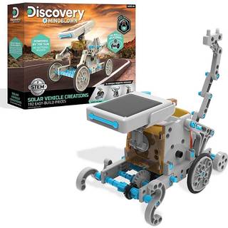 Discovery #MindBlown STEM 12-i-1 Solar Robot Creation 197-Piece Kit med arbetande soldriven motoriserad motor och växlar konstruktionsteknikuppsä