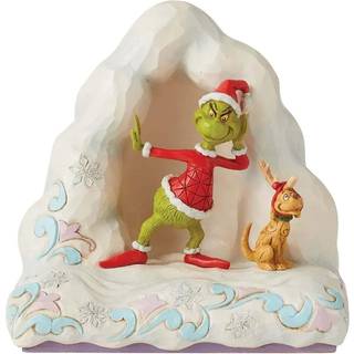 Enesco Jim Shore Dr. Seuss The Grinch og Max p? Snow Mound Lit figur 6 tommer multicolor