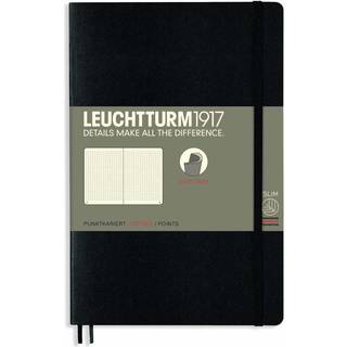 Notizbuch Paperback dotted Softcover B6 - Schwarz