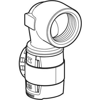 Geberit Flowfit Bøjning 90 Muf 25-3/4"
