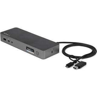 StarTech.com DK30C2DPEPUE dockingstation Ledningsført USB 3.2 Gen 1 (3.1 Gen 1) Type-C Sort, Grå
