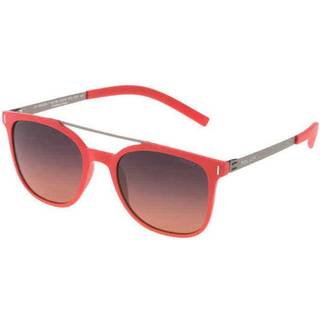 Police SPL169 WAGER 1 Polarized 7FZP 52 Solbriller Mænd Rød - Red - 52mm