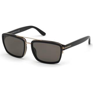 Tom Ford FT0780 ANDERS Polarized 01D 58 Solbriller Mænd Black - Shiny Black - 58mm