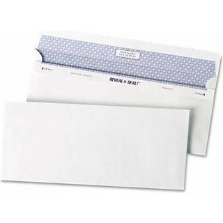 Kvalitetspark 67218 REVEAL-N-SEAL NO.10 Business Convolles White 500/Box