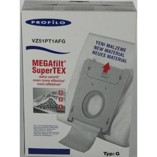 BSH Støvsugerposer TYP G VZ51PT1AFG syntetfiber 5stk+Microfilter 461746 Modsvarer: N/A
