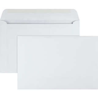 Kvalitet Park -pjece Konvolutter gummet hvid 6 x 9 100 pr. Boks (37113)