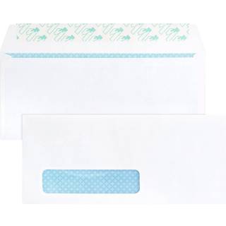 Forretningskilde 16473 Peel/Seal Convolles Tint/Window 9-3/4-tommer X4-tommer 500/BX White