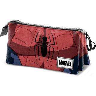 SPIDERMAN - Pencil Case 3 compartments '23x11x10' - Recycled Material