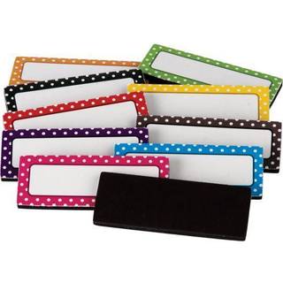 L?rer skabte ressourcer polka prikker magnetiske etiketter 3 """" x 3 """"