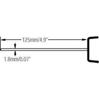 Universal temperaturføler med bøjelig probe Ø1,8mm, Type-K