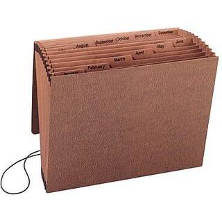 Smead Tuff Expanding File 12 Pockets Monthly (Jan.-dec.) Flap og ledningsafslutningsbrevst?rrelse Redrope (70388)