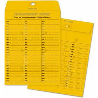 Kvalitetspark dobbeltsidet interafdeling konvolutter - interoffice - 10 """" bredde x 13 """" l?ngde - 28 lb - selvforsegling - kraft - 100 / boks -