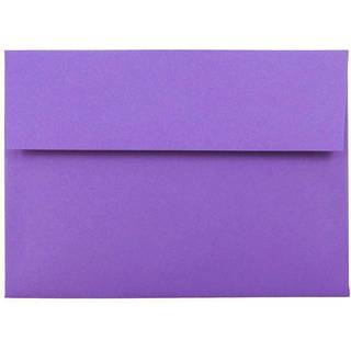 Jampapir A7 farvede invitationskonvolutter - 5 1/4 x 7 1/4 - Violet lilla genanvendt - 50/pakke