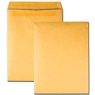 Kvalitetspark Storformat/katalog konvolutter Redi-Seal Brown Kraft 10 x 13 250 pr. Boks (Qua43762)