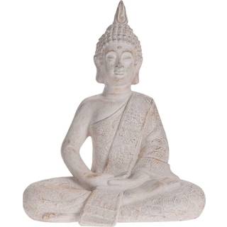 Figur buddha siddende H.36 cm