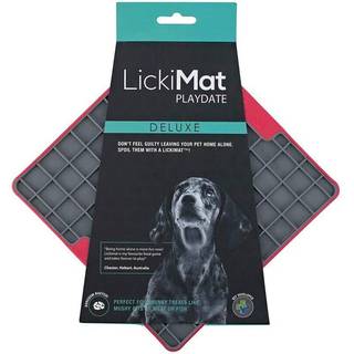 Hund Feeder Lickimat polypropylen TPR Rød