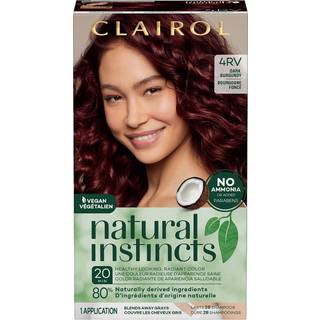 Clairol Natural Instinkter Semi-Permanent Hair Dye 4rv Dark Bourgogne Hair Color 1 Count