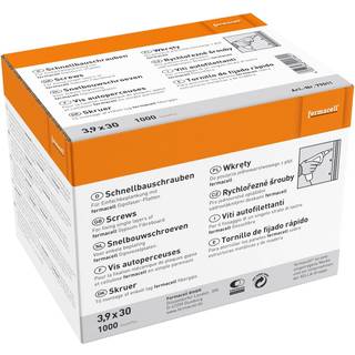 Spit Skruer til Fibergips 3,9x30 mm - 1000 stk. ✓ På lager - klar til levering og afhentning