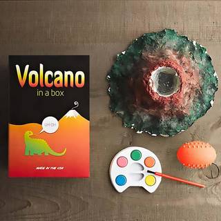 Copernicus leget?j laver et vulkanes?t DIY -s?t | Opret maling og udbrud | Fakta og instruktioner inkluderet