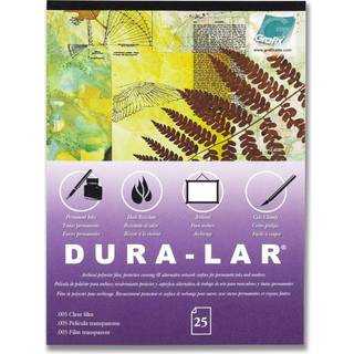 GRAFIX 11 X 14 PAD OF 25 - Ultra -klar .005 Filmacetat Alternativ blank overflade til dækning Stencils Farveseparationsvindue Anvendelser Transpa