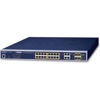 PLANET 16-Port 10/100/1000T 802.3at PoE + 4-Port Gigabit