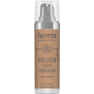 Lavera Make-up Ansigt Hyaluron flydende foundation No. 06 Warm Almond 30 ml (3.600,00 kr / 1 l) - 30 ml