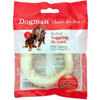 Dogman Chewing Ring Rolled White 7.5cm