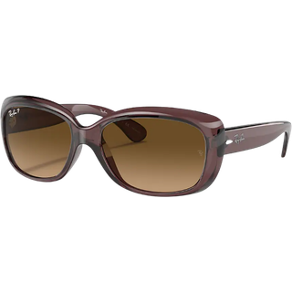 Ray - Ban Kvinde RB4101 JACKIE OHH 6593M2 Solbriller Nylon Brun Brun Sommerfugl Polariseret Skygge