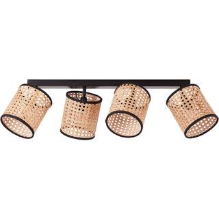 Wiley loftspot med rattan, 4 lyskilder