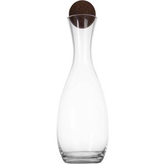 Sagaform Nature karaffel med korkkugle 1,5 L Klar/Mørkebrun