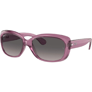 Ray - Ban Kvinde RB4101 JACKIE OHH 6591M3 Solbriller Nylon Violet Grå Sommerfugl Polariseret Skygge
