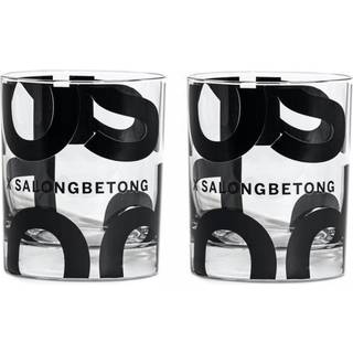 Kosta Boda Salong Betong Whiskey 35 Cl 2-pak - Whisky & Cognac Glas Sort - 7092107