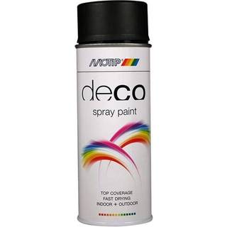 Motip deco Ral 9005 dyb sort satin 400ml.