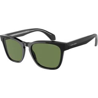 Giorgio Armani AR8155 58754E 55 Solbriller Mænd Black - Black - 55mm