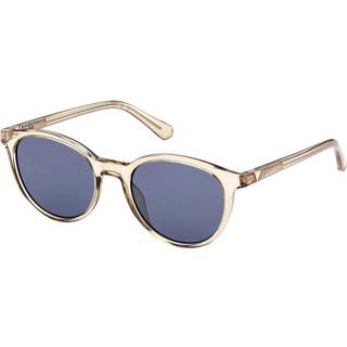 Guess Unisex GU5216 95V Solbriller Injiceret Grøn Blå Rund Normal