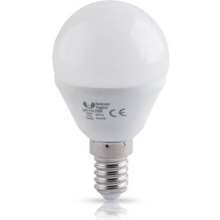 LED-pære E14, G45, 6W, 6000K, Koldhvid