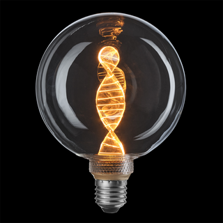 Globe Smoke Pære DNA - LED - E27 - 3,6w - 3 Trins - 1800K - Klar - Unison