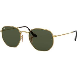 Ray-Ban RB3548N Hexagonal Metal Flat Lenses 001 51 Solbriller Mænd Guld - Gold - 51mm