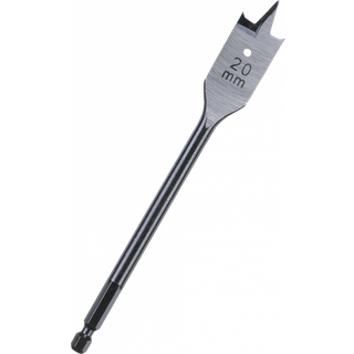 Fladbor 1/4" 6kt skaft 20×152mm