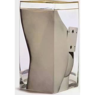 Seletti Vases - 'Two of Spades' vase, large in TRASPARENT/MULTICOLOR GLASS