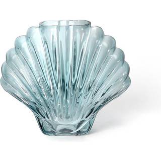 DOIY - Vase - Seashell - Blå - 7x17x20 cm