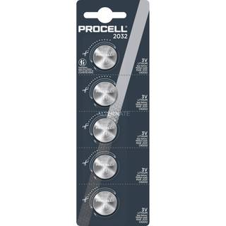 Duracell Procell CR2032 Knapcellebatteri 3V - 5 stk.