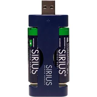Sirius DecoPower USB charger inklusiv 4 x AA batterier