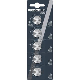 DURACELL PROCELL battery - 5 x CR2016 - Li