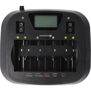 EverActive NC-900U Universal batterilader - 8x AAA/AA/C/D/9V