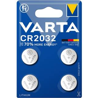 VARTA Lithium Coin knapcellebatteri CR2032, 4-pak