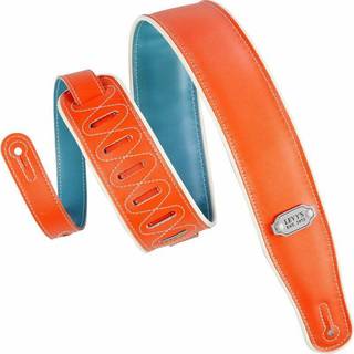 Levy's Reversible Vinyl Guitarremmen Orange & Teal