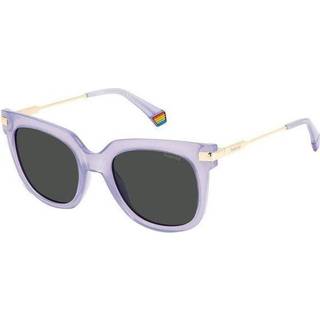 Polaroid PLD 6180/S Polarized 789/M9 51 Solbriller Kvinder Purple - Transparent Purple - 51mm