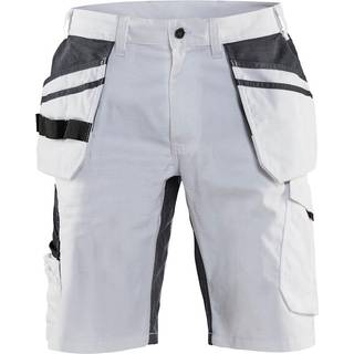 Blåkläder 1099 Shorts med stretch / Arbejdsshorts med stretch - C64 - Hvid/Mørk Grå